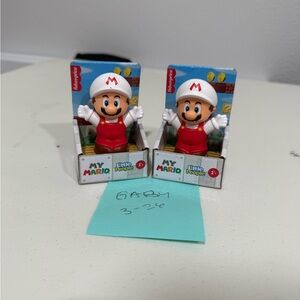 Fisher-Price My Mario Little People Red and White Figurines